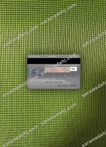 Syria Cham Bank mastercard platinum photolook back